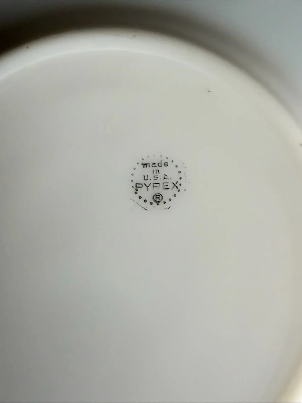 Vintage 50s Pyrex Aqua Turquoise Wide Band 10” Dinner Plates Set Of 2 Milk Glass